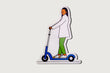 Scooter Girl Sticker